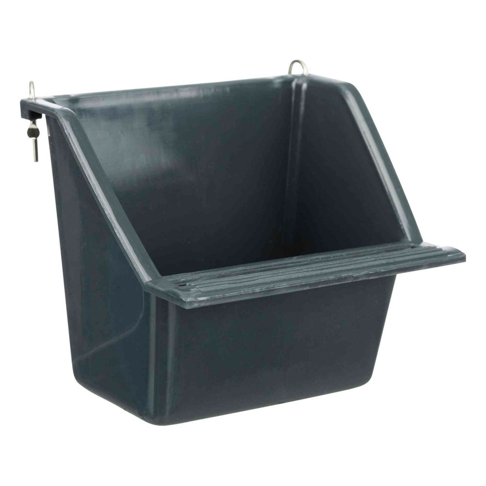 Une mangeoire suspendue avec support métal, taille130 ml 8 x 7 cm