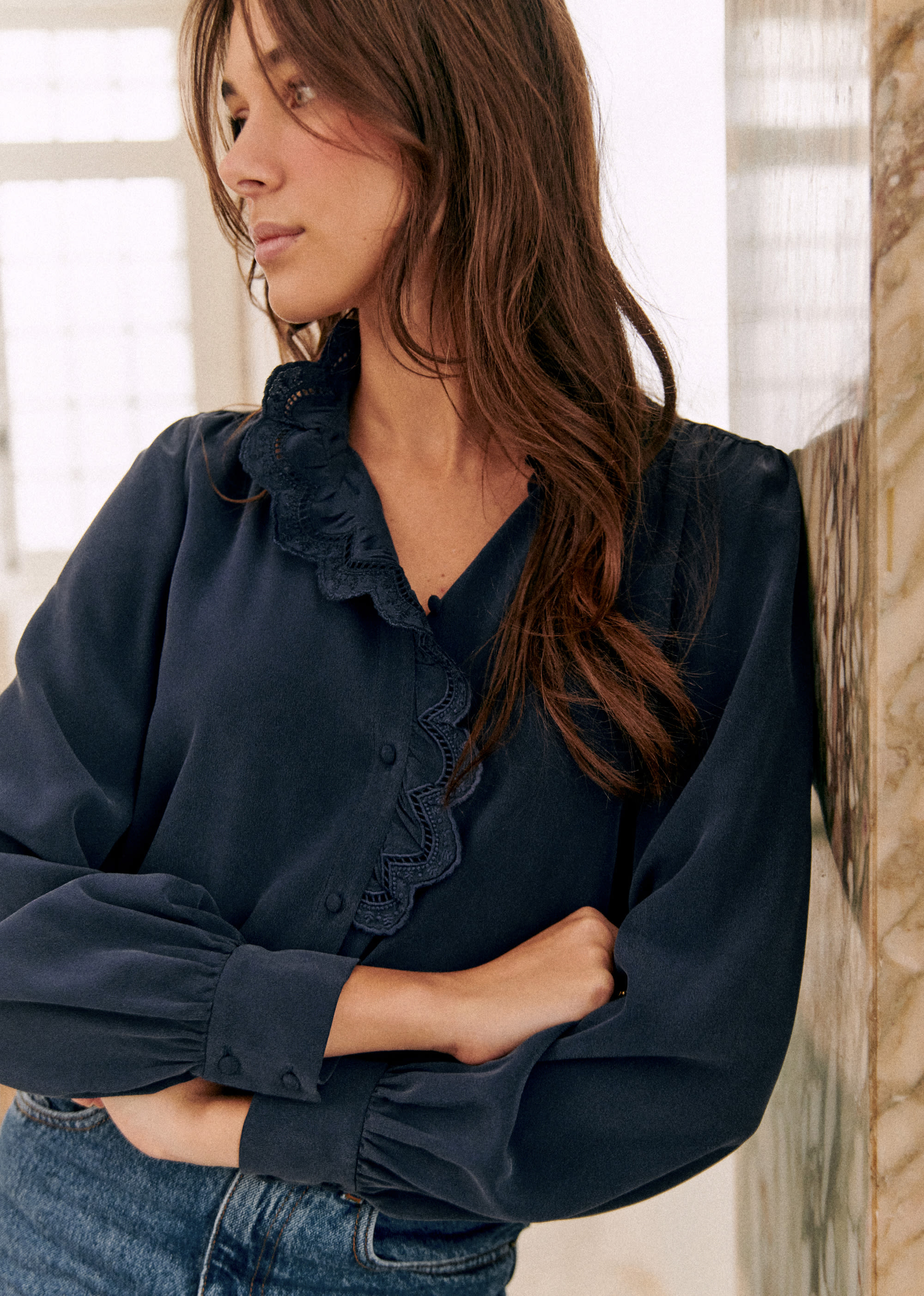 Chemise Chlo - Marine - E-SHOP/CHEMISES & BLOUSES 5905292