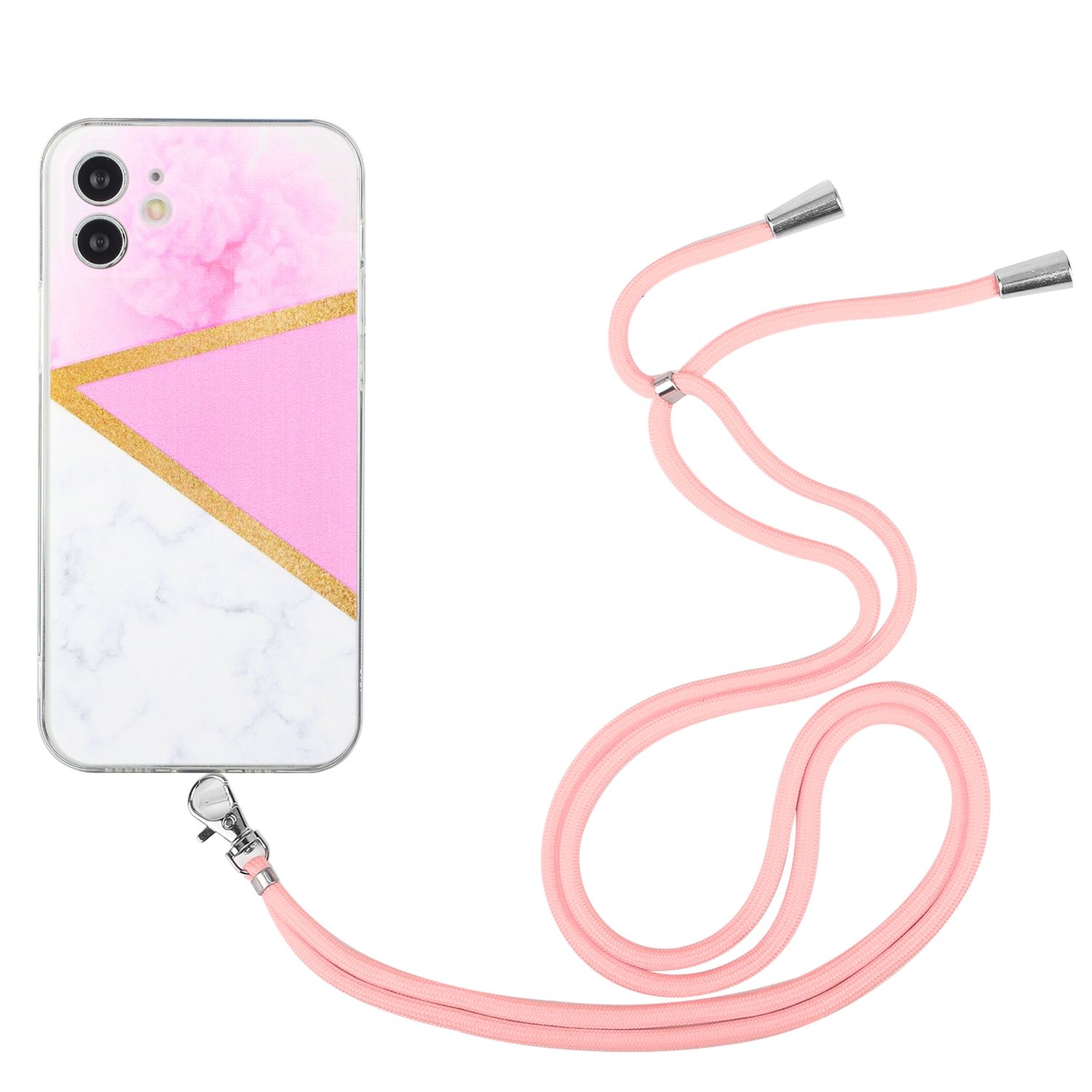Hülle Handy Schutz für Apple iPhone 12 Mini Handykette Case Cover Bumper Etuis