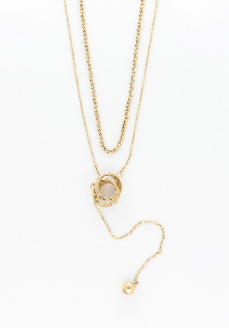 NOTRE-V gouden notre-v ketting x bo - mimi chain