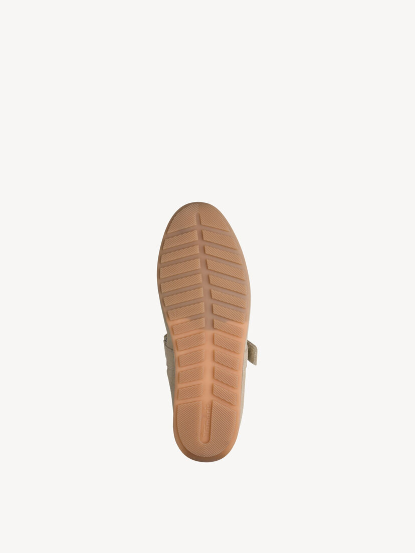 Leren Ballerina - beige
