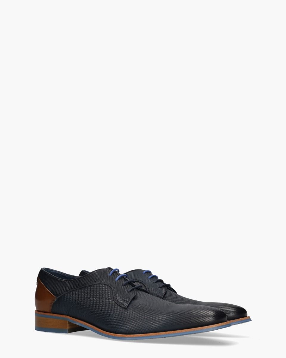 Daniel Kenneth River Donkerblauw Heren Veterschoenen