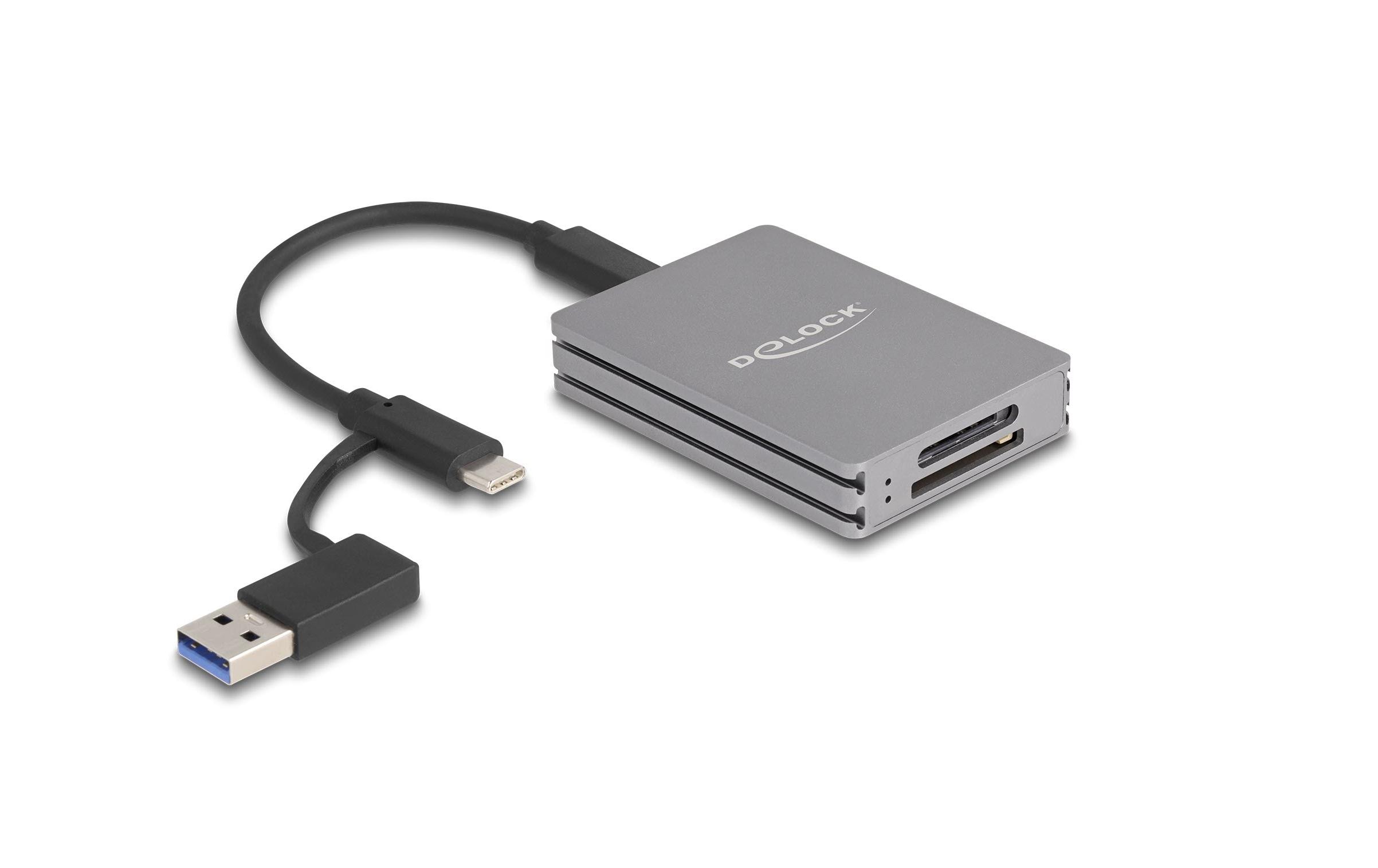 Card Reader Extern 91013 USB Typ-C für SD/CFexpress Typ ADelock USB Type-C Card Reader für SD und CFexpress Typ A Speicherkarten