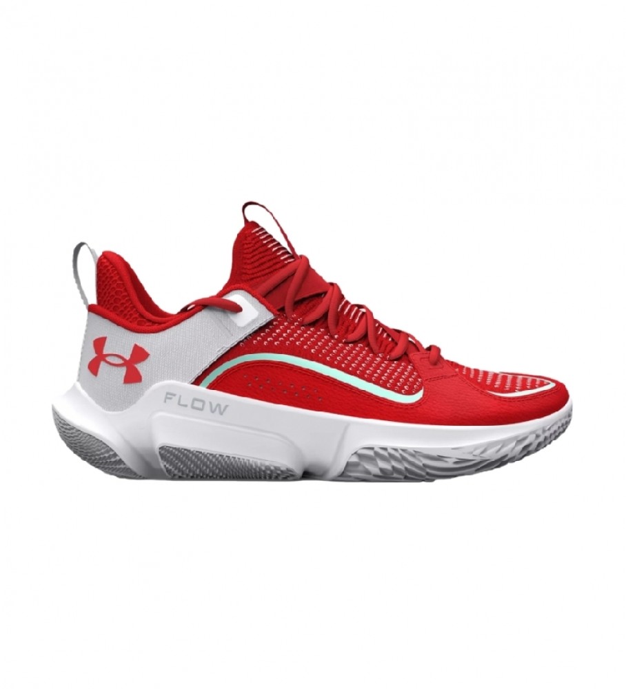 Tênis Under Armour UA Flow FUTR X3, Branco, Vermelho
