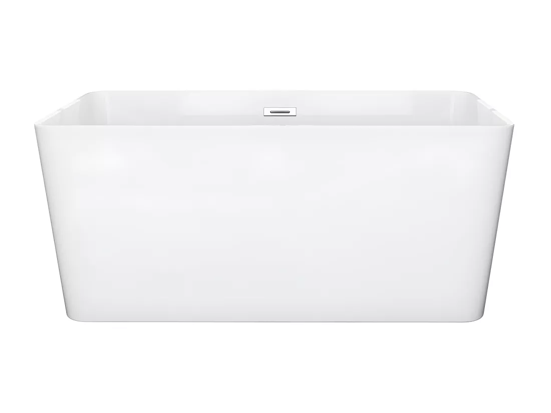 Baignoire îlot rectangulaire - 197 L - 130 x 70 x 55 cm - Blanche - Acrylique - SPICARA