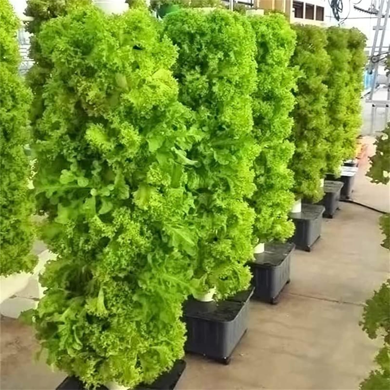Hydroponisches Turm-Hydroponiksystem, Aquaponiksystem mit 15 Etagen und 45 Löchern, erdloser Anbau, Aeroponik-Wachstumsset für den Garten für Kräuter, Obst und Gemüse