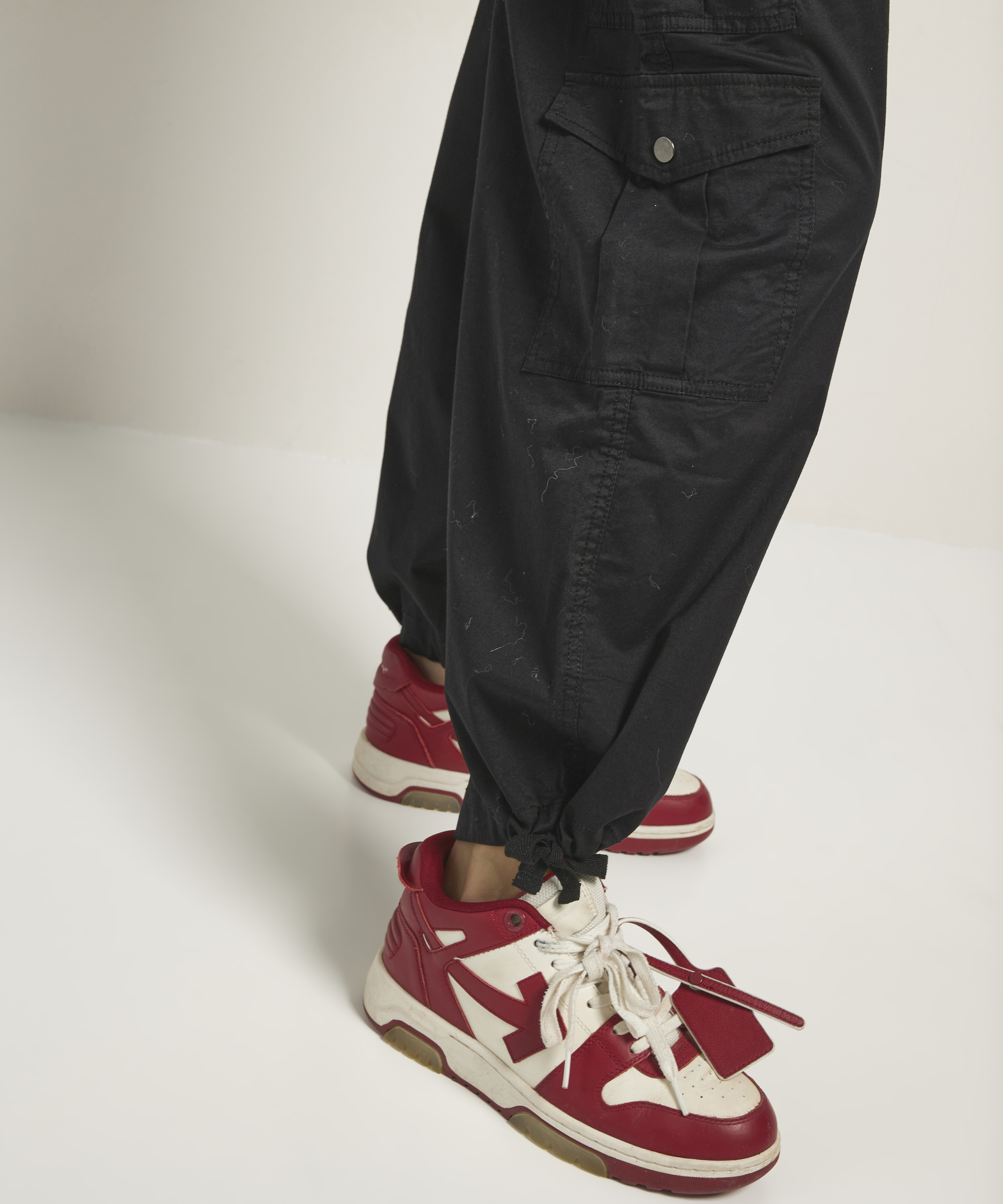 wide fit cargo broek