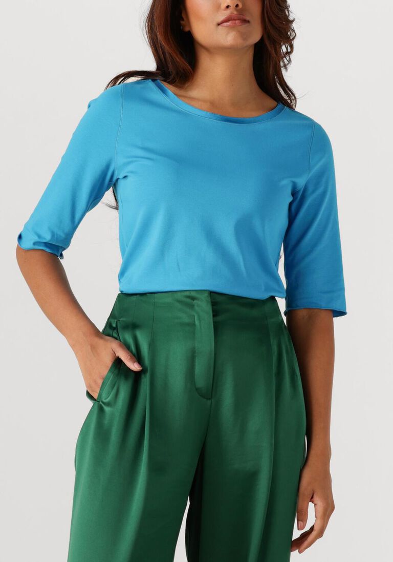 blauwe marc cain collection top zc 48.13 j15