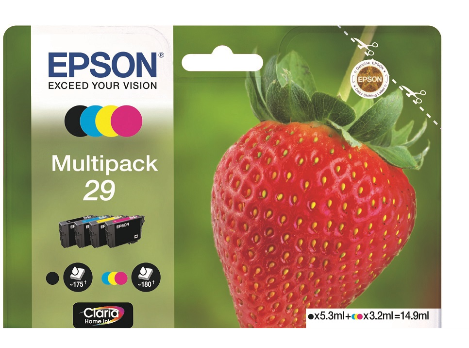 TINTEIRO ORIGINAL EPSON CORES PK T29864 C13T29864022