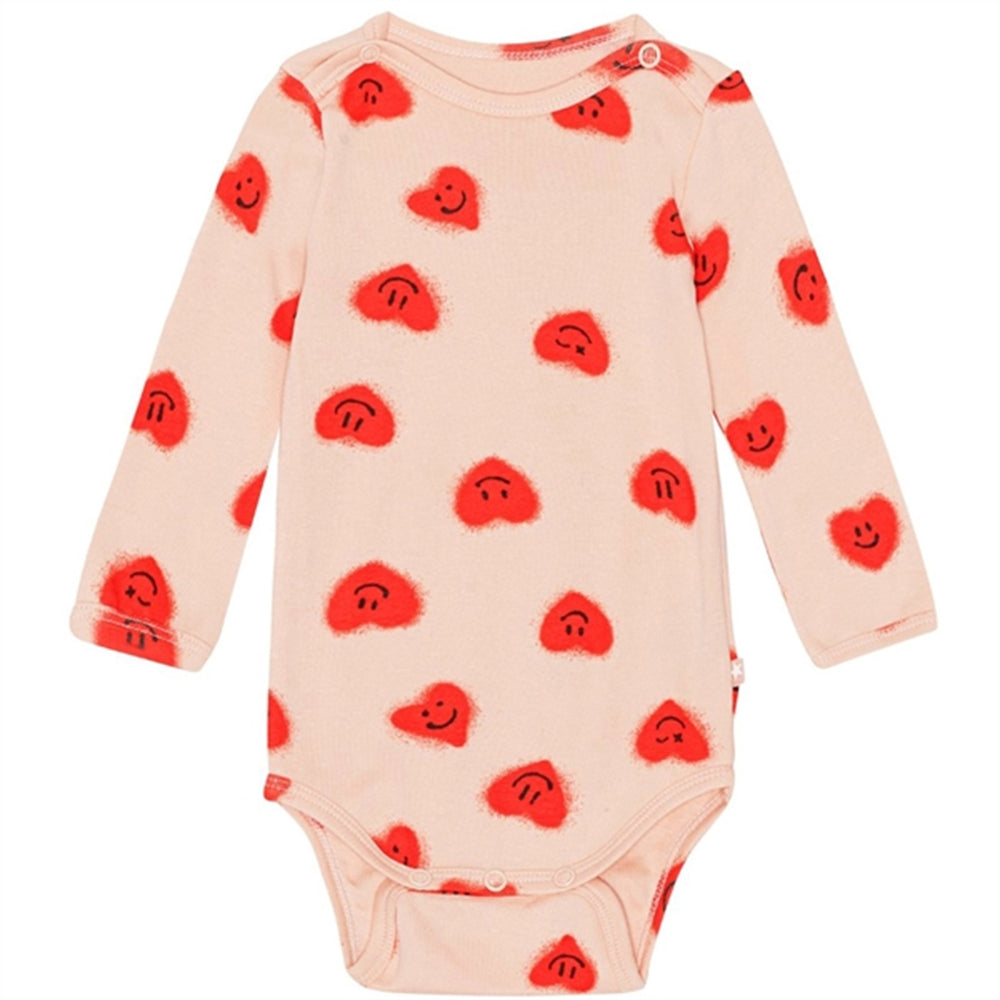 Red Hearts Jersey Foss Body - Molo → Luksusbaby.dk