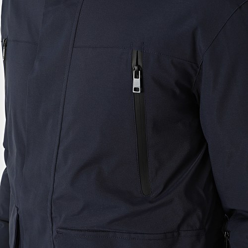 Parka Capuche Bleu Marine