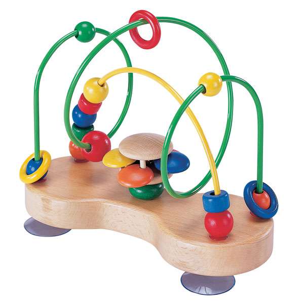 SpielbaSpielba   Holz Motorikschleife mit Saugnäpfe