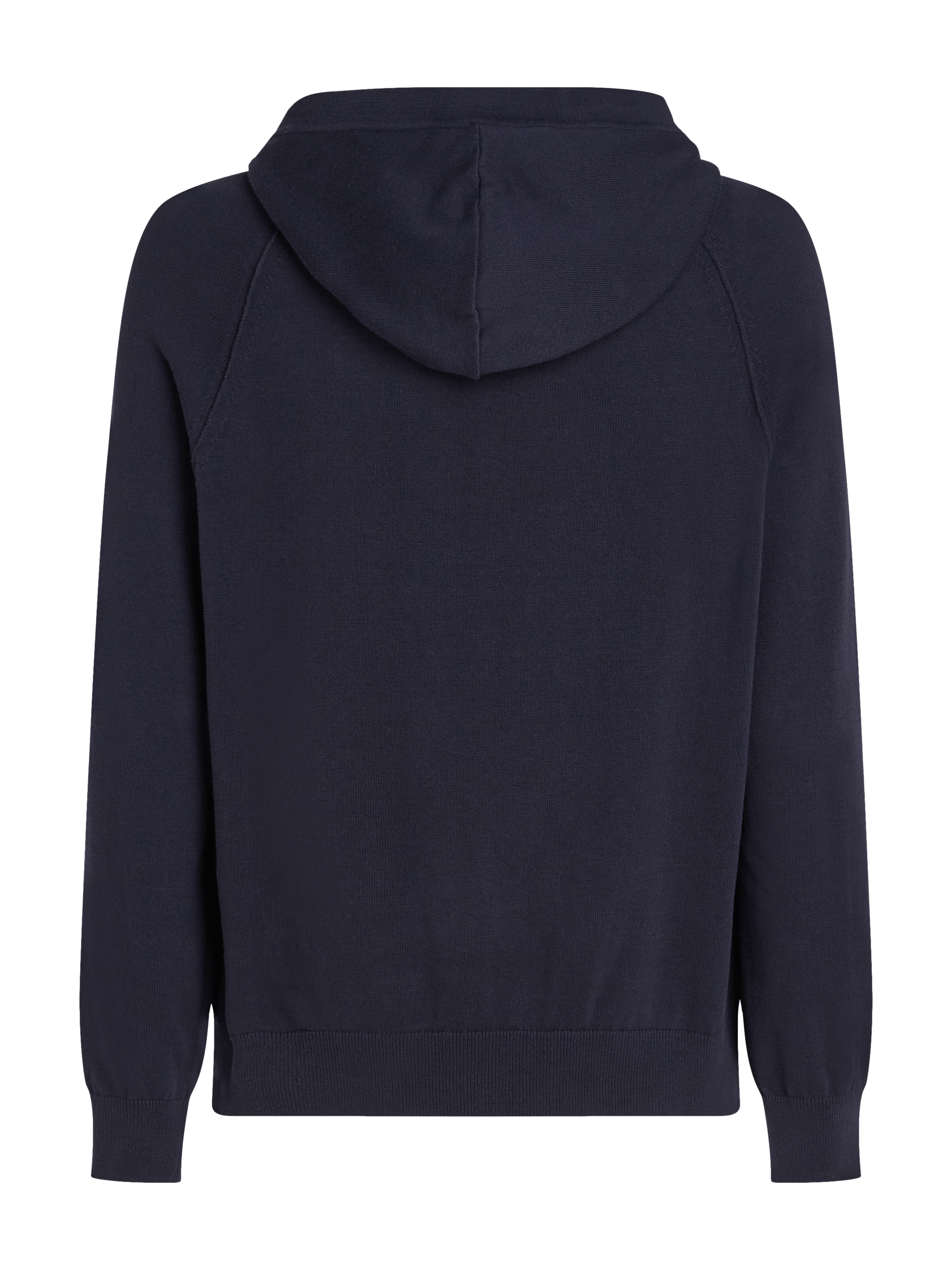 Sweat à capuche brodé en coton bio | Bleu