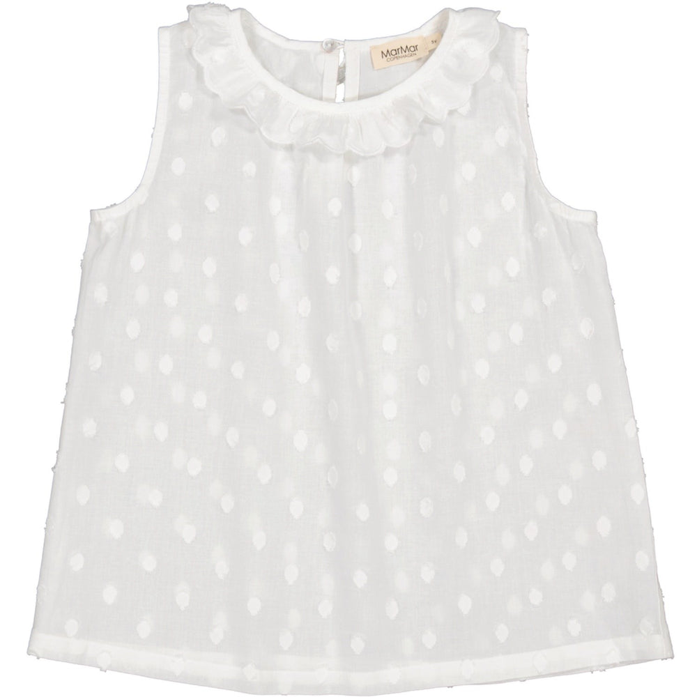 Køb MarMar Dobby Dots Gentle White Talsa Top