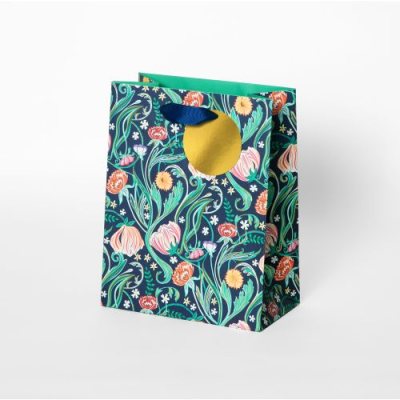 Floral Medium Portrait Gift Bag