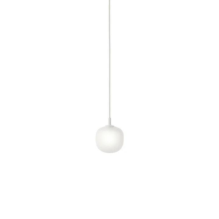 Muuto - Rime Pendelleuchte Ø 12 cm, opal / weiss