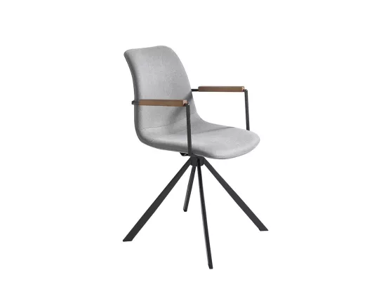 Chaise pivotante en tissu avec pieds en acier 4105 ANGEL CERDA