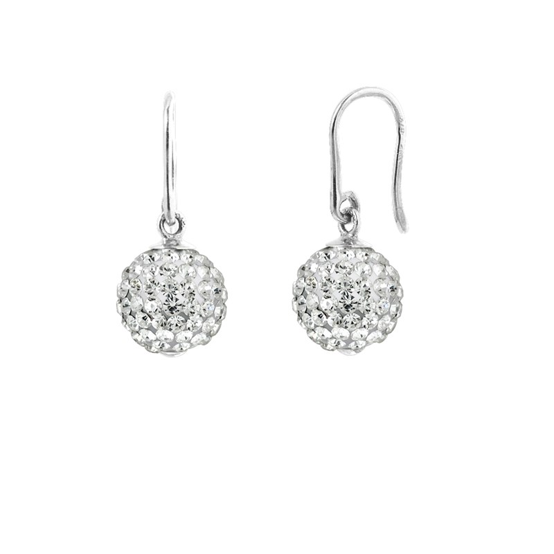 Boucles d'Oreilles - Cristal blanc - Argent 925