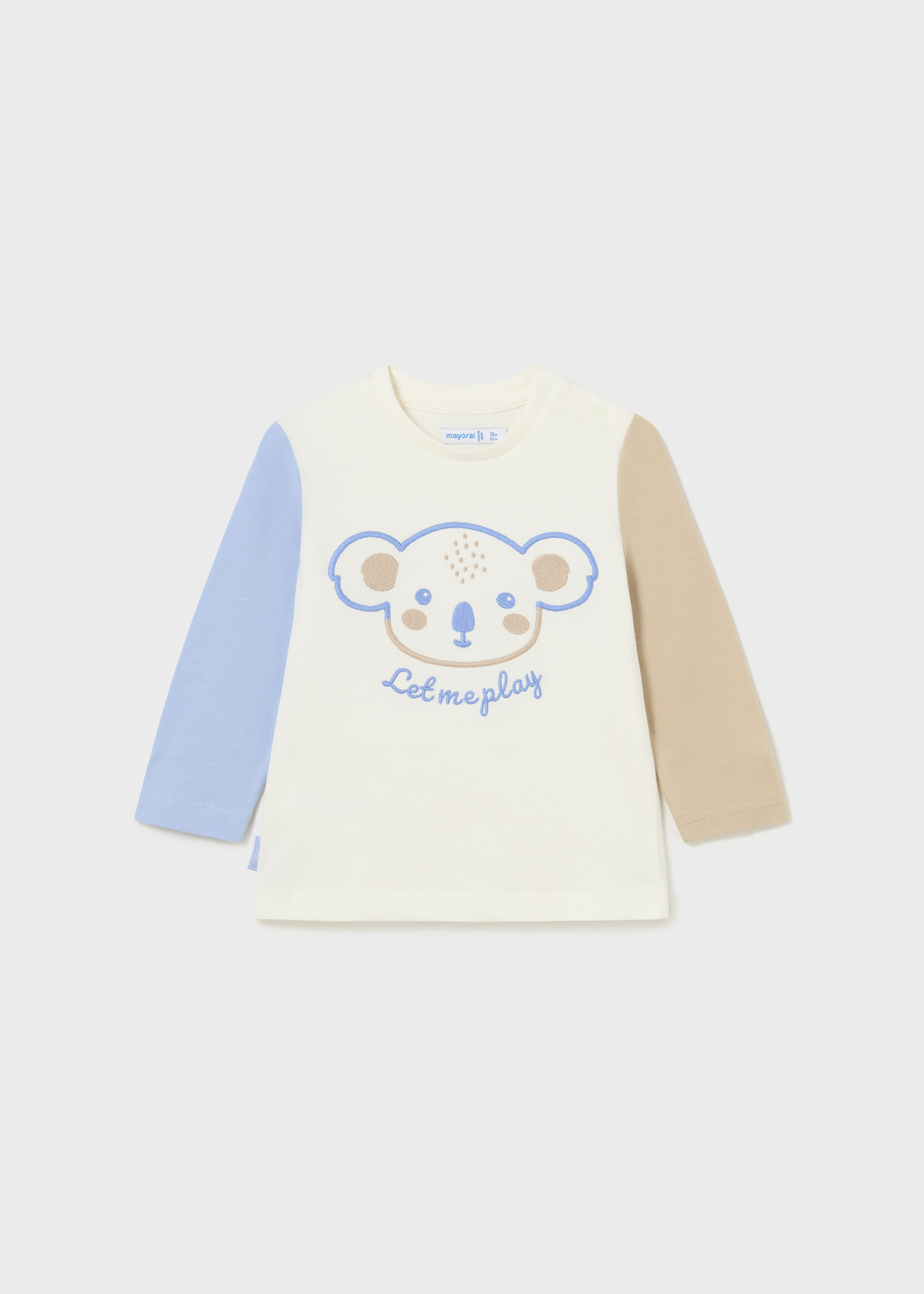 Camiseta infantil Better Cotton com contraste