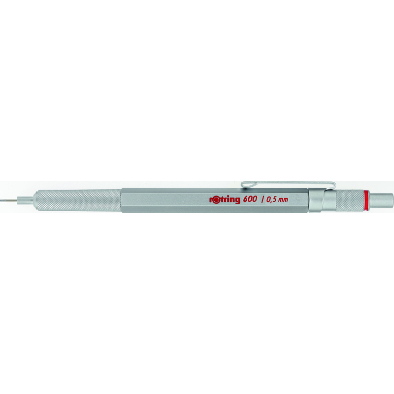 Rotring Druckbleistift 600, 0.5 mm, HB, silber