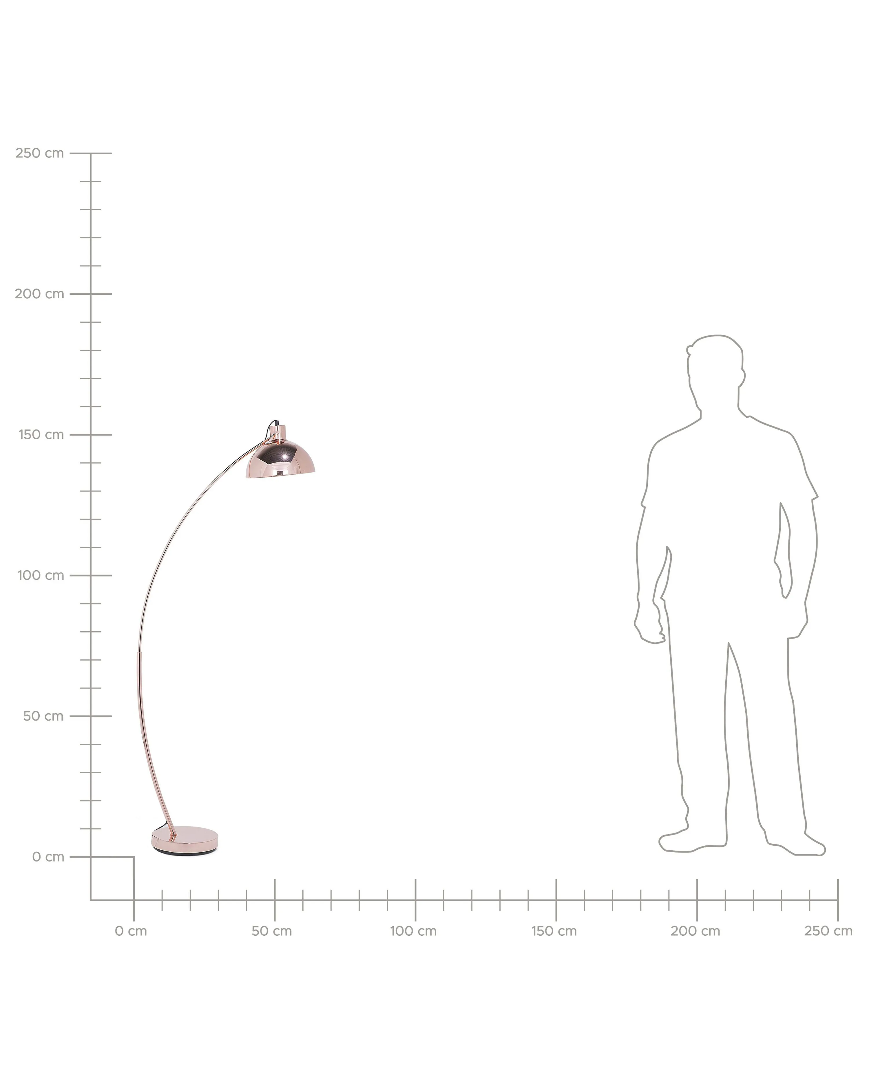 Staande lamp DINTEL Metaal Koper
