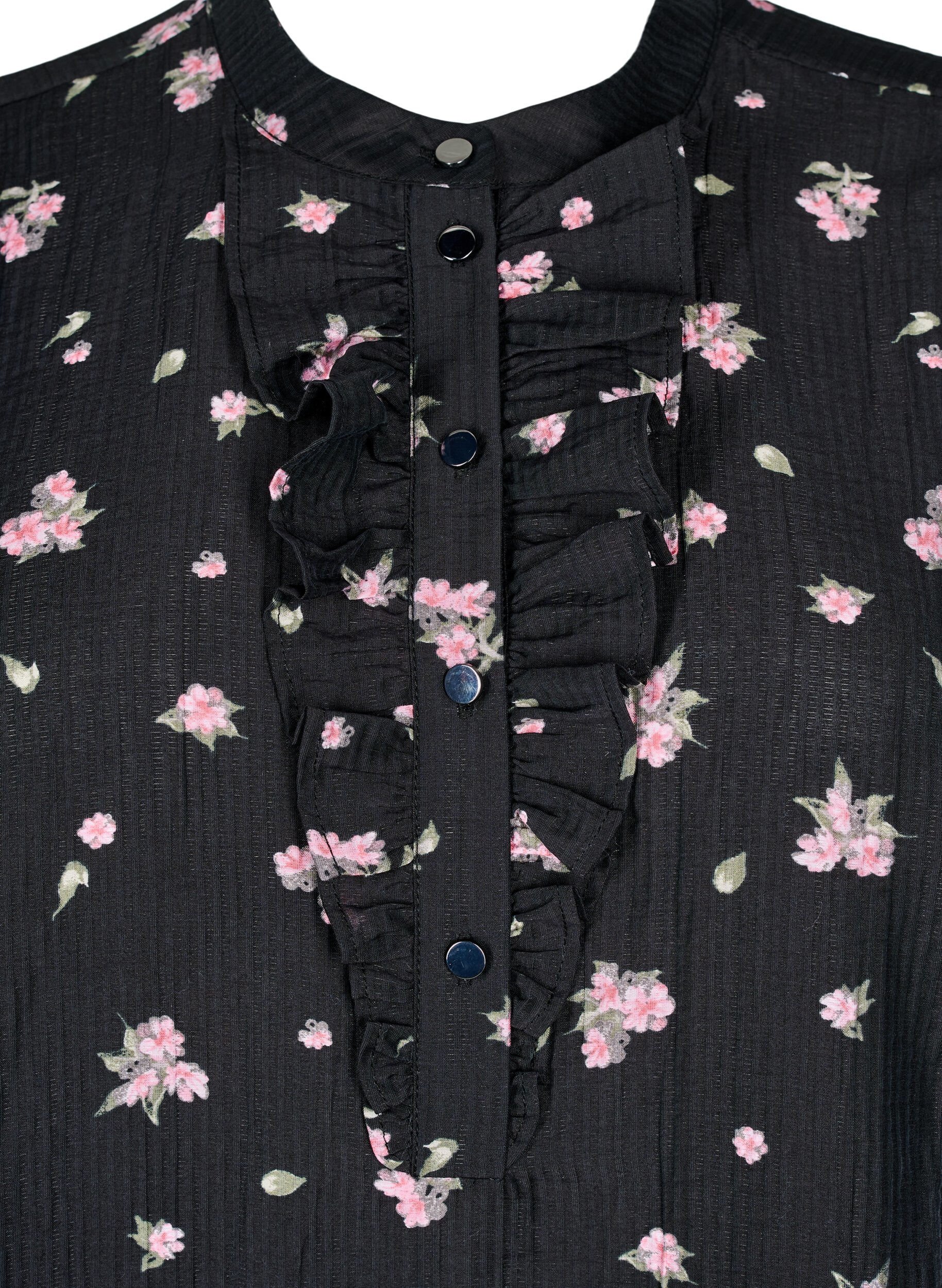 Blomsteret bluse i lyocell