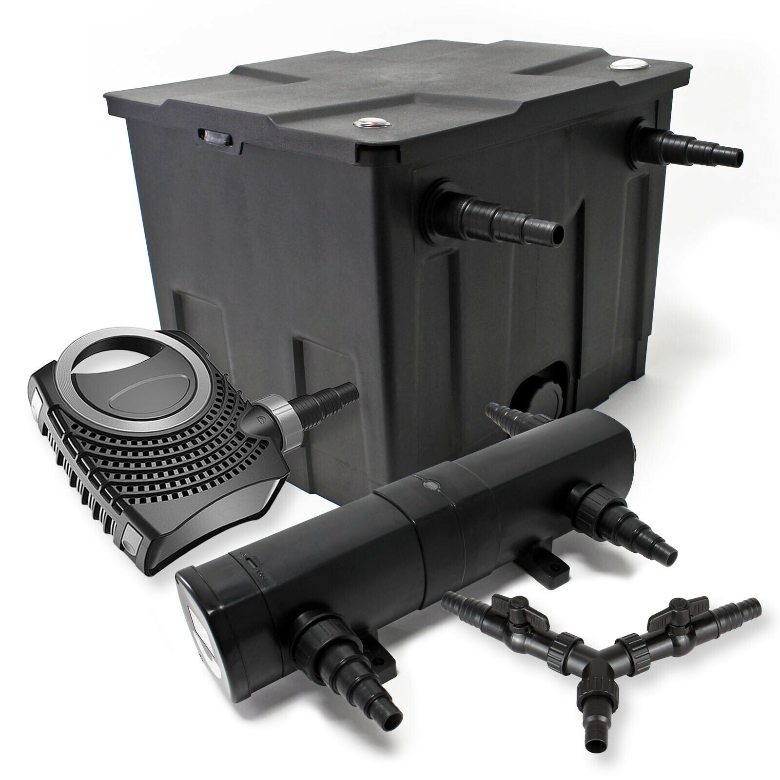 Kit de filtration de bassin 12000 litres 36 watts stérilisateur pompe 70 watts