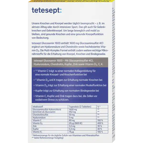 Glucosamin 1600 Tabletten