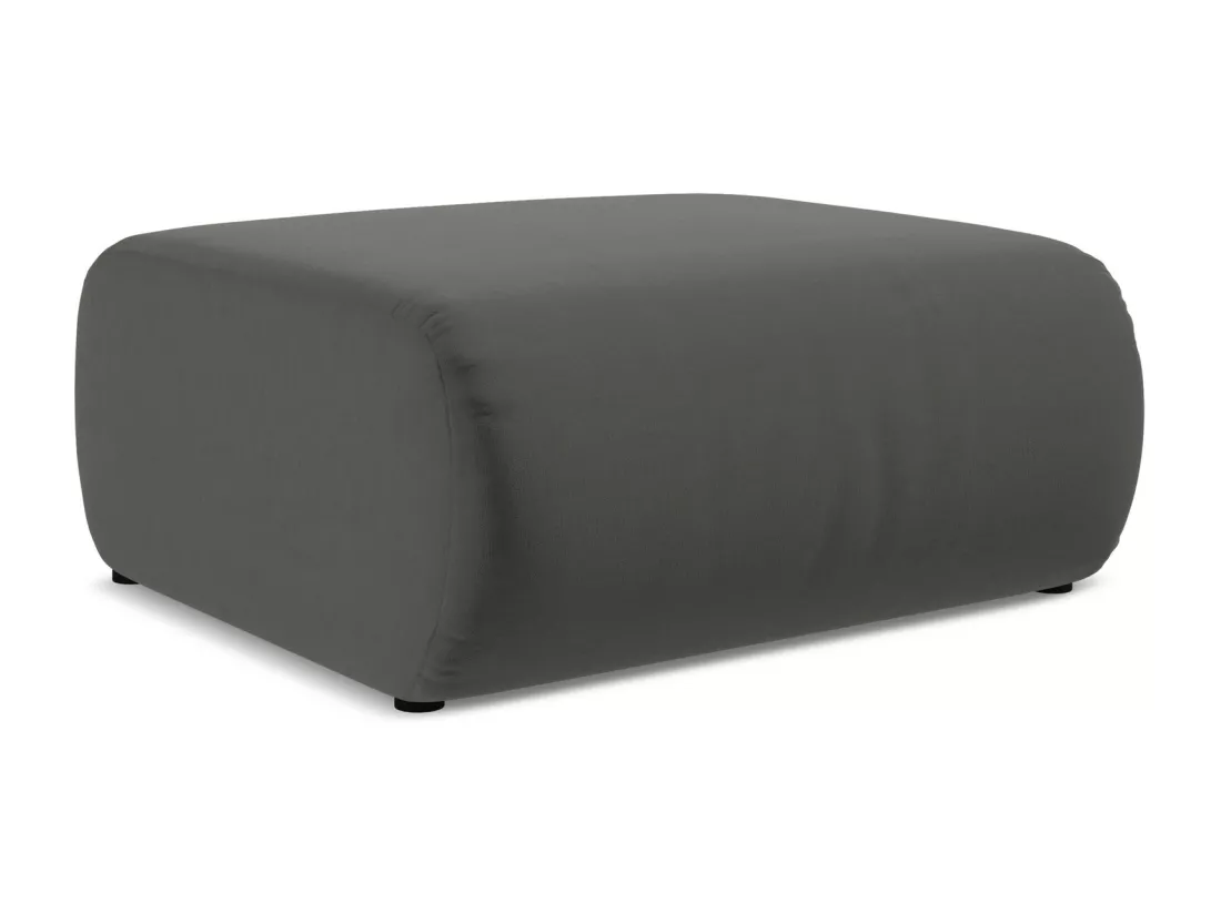 Pouf en velours - acier - EKAHI