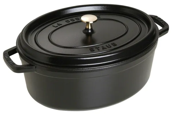 Staub 40509-322-0, 6,7 L, Sort, Støbejern, Emalje, Frankrig, 33 cm