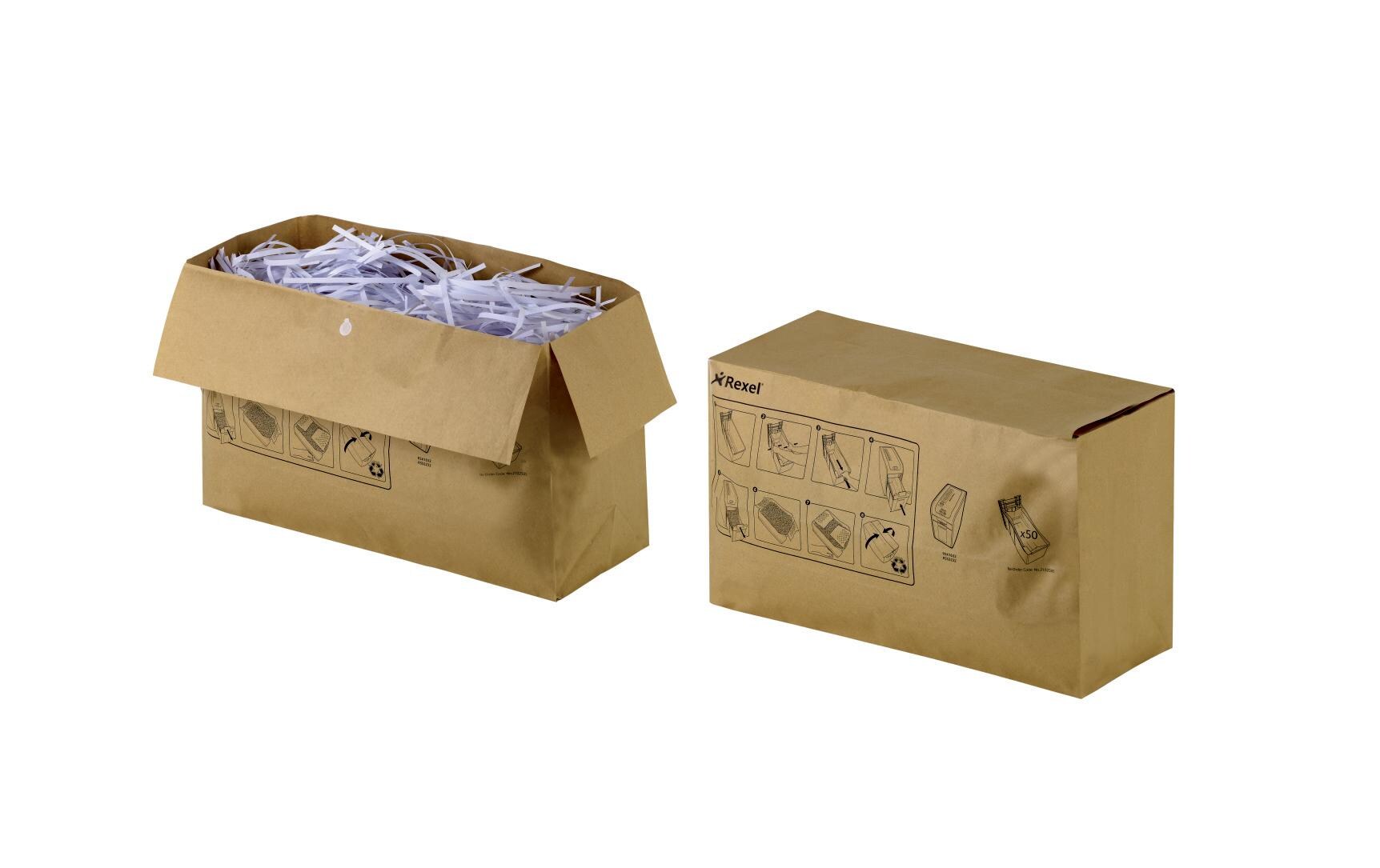 Abfallsäcke für Aktenvernichter 70 l 50 Stück<br>70 Liter Auffangvolumen, 50 Stück