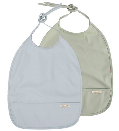 Filibabba Hagesm?kke m. Lomme - PU - 2-pak - Pearl Blue/Desert S