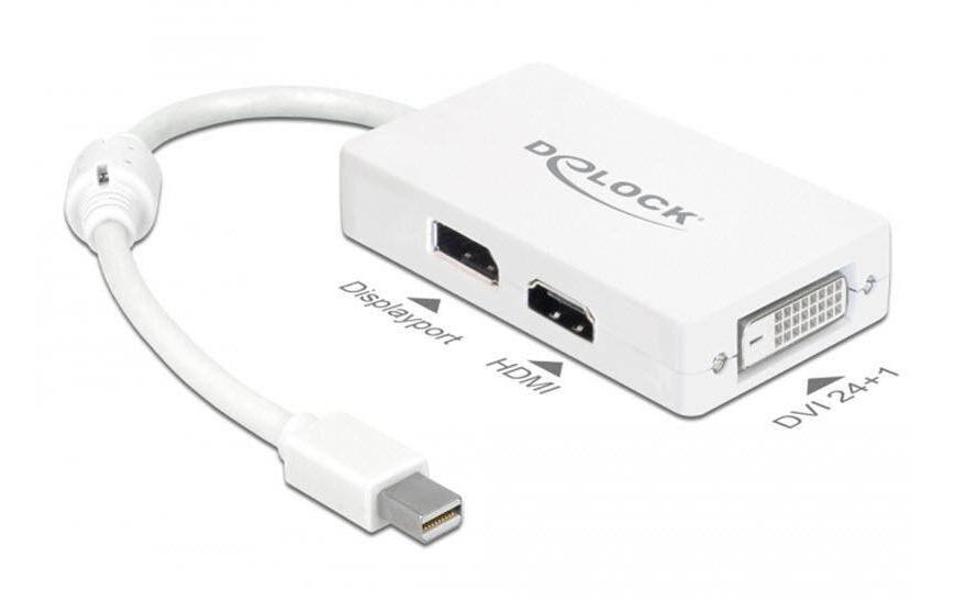 Multiadapter Mini-DisplayPort - DVI-D/DisplayPort/HDMIAdapterkabel, Mini-DisplayPort-Stecker auf DisplayPort/HDMI/DVI-I