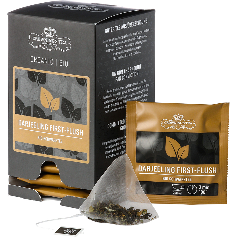Crowning's Tee Darjeeling First-Flush Premium Bio, 2 g, 15 Stück