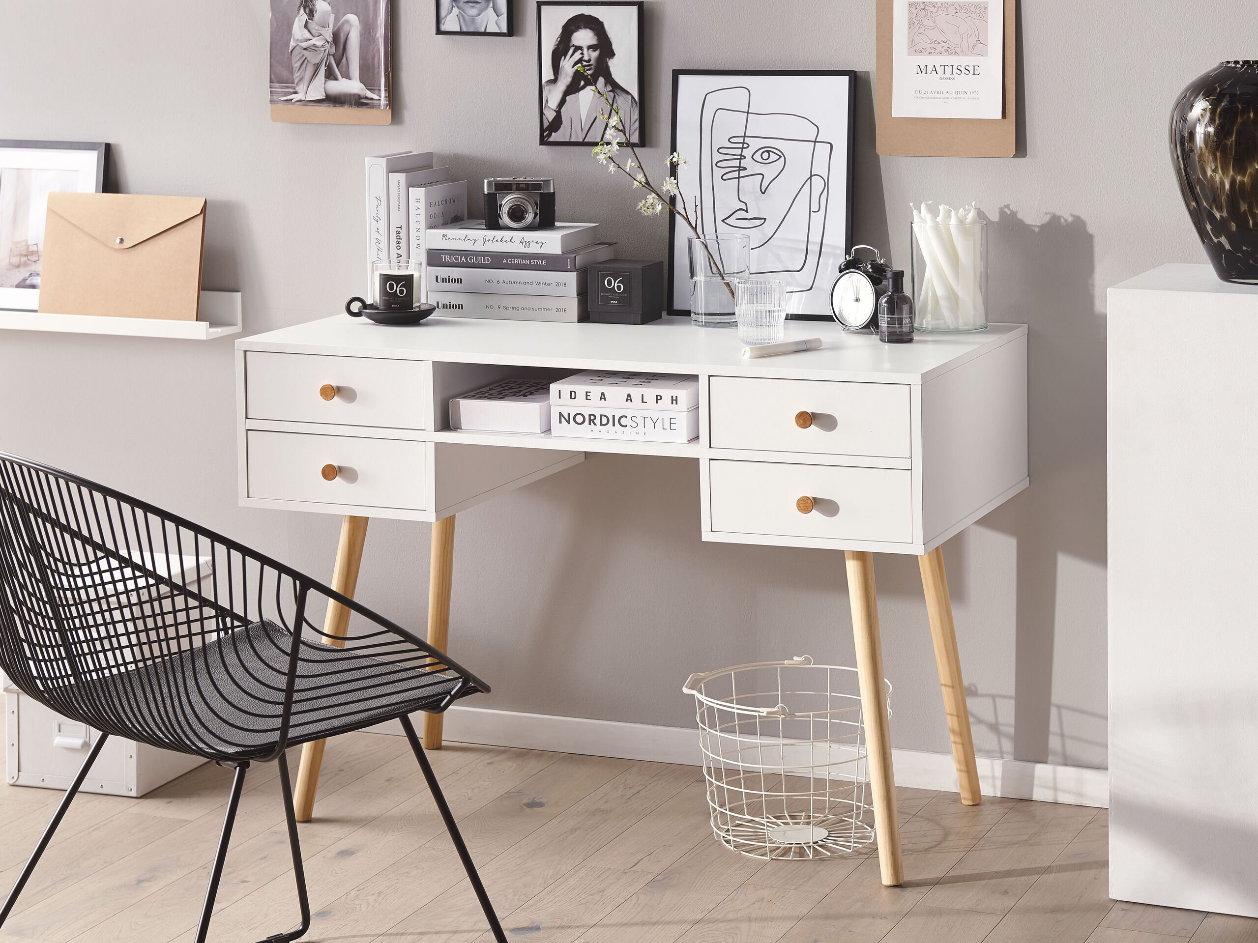 Beliani - LEVIN - Bureau - Wit - MDF