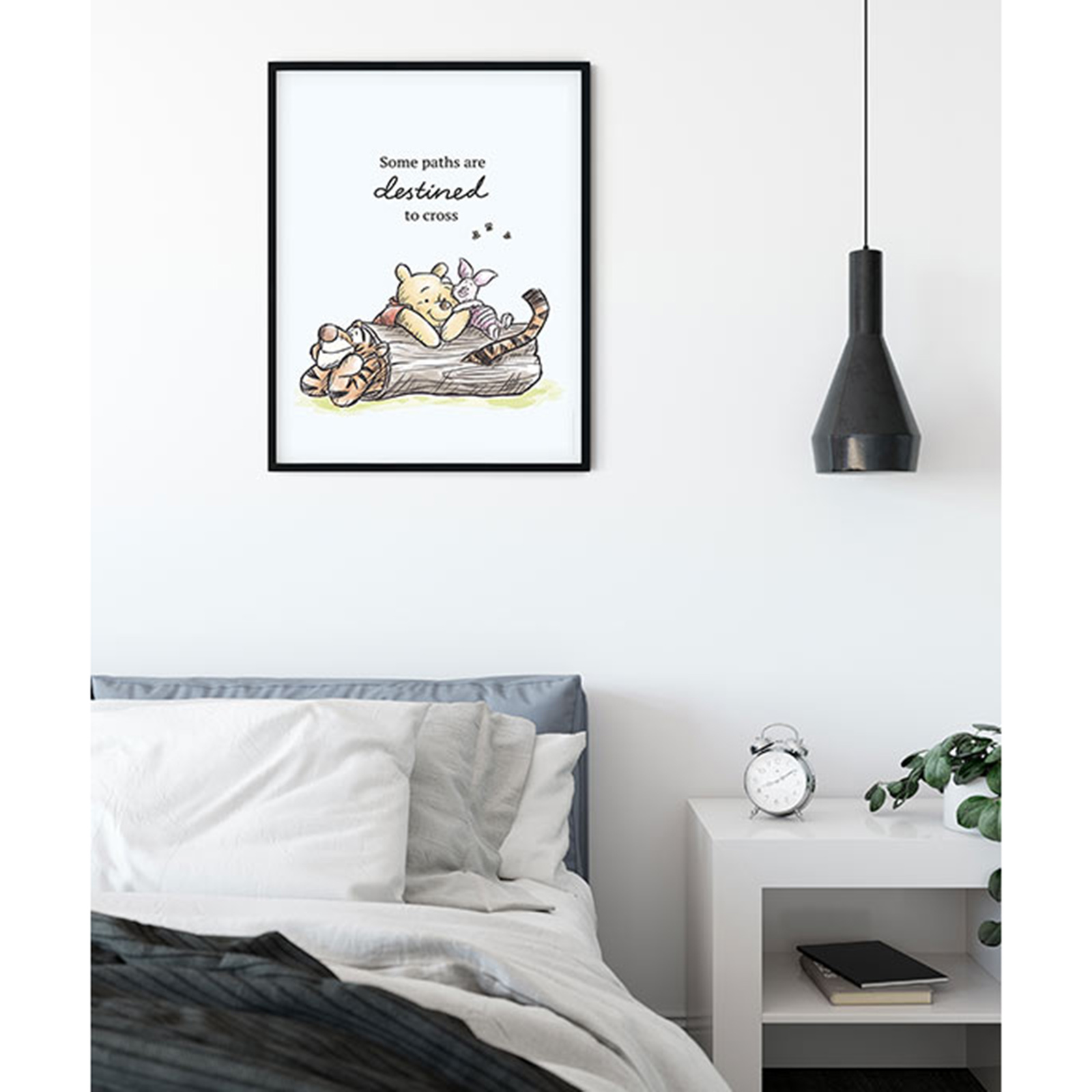 Wandbild WINNIE POOH PATH - bunt - 50x70 cm