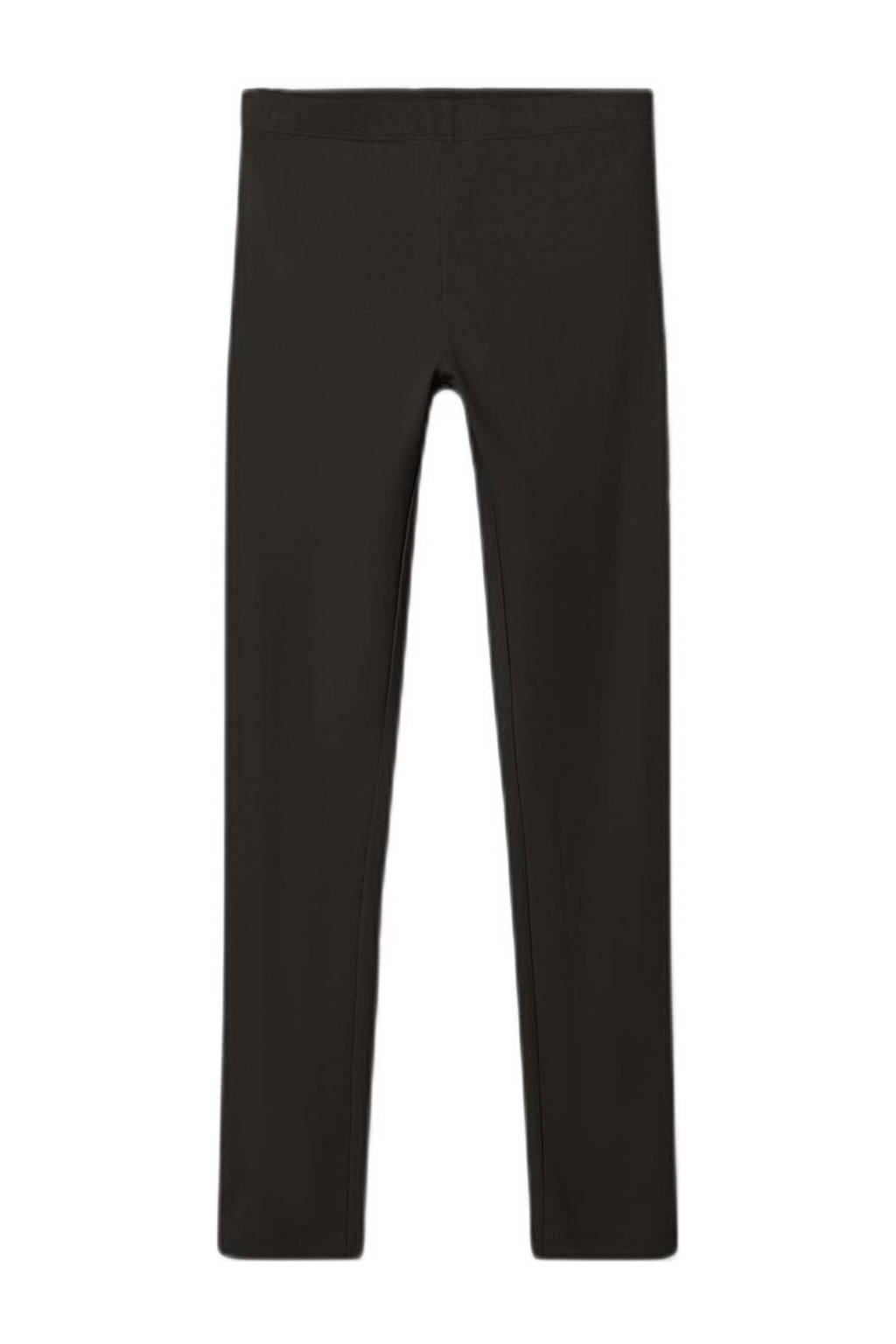 NAME IT legging NKFVIVIAN - set van 2 donkergrijs melange/zwart