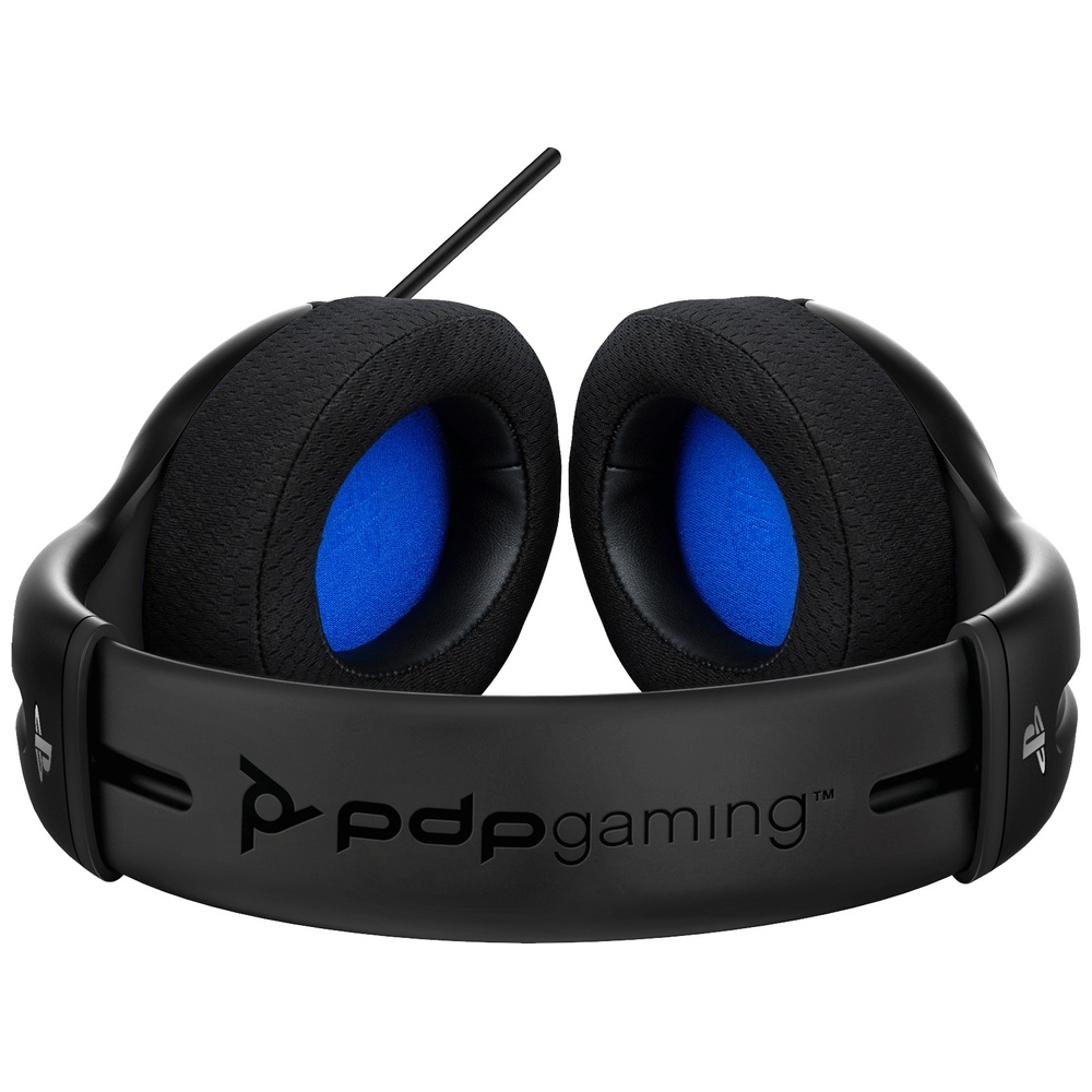 PDP Gaming Lizenziertes LVL 50 Kabelgebundenes Stereo-Headset für PS5, PS4 & PC – Schwarz