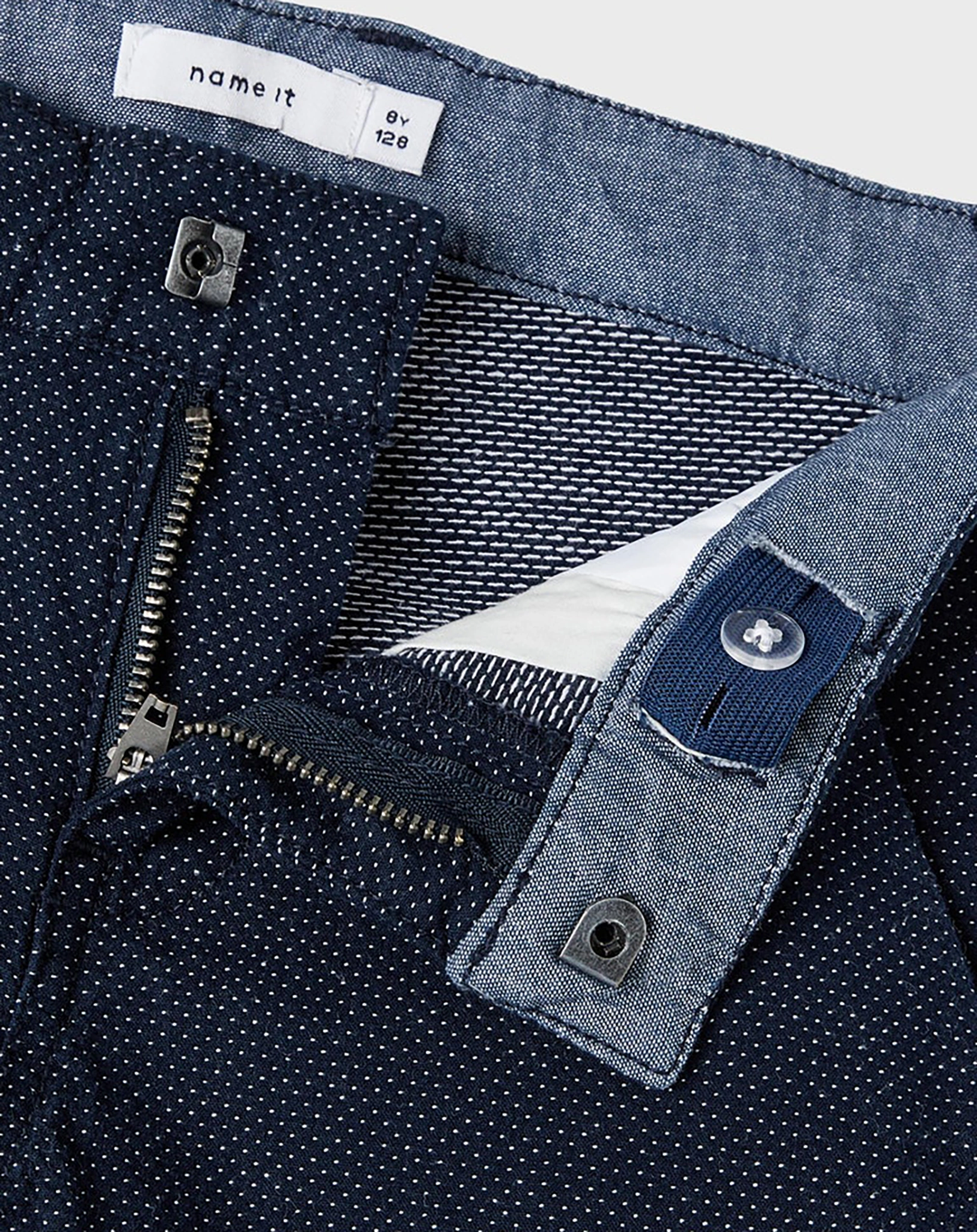 Twill-Shorts NKMRYAN - DOTS in dark sapphire