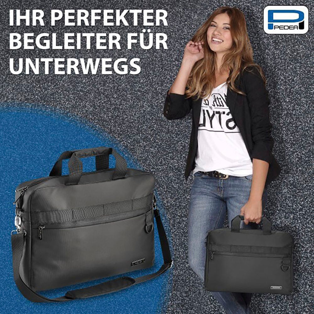 PEDEA Laptoptasche »Notebooktasche Clutch 15,6 (39,6cm)« Umhängetasche mit Tablet Fach