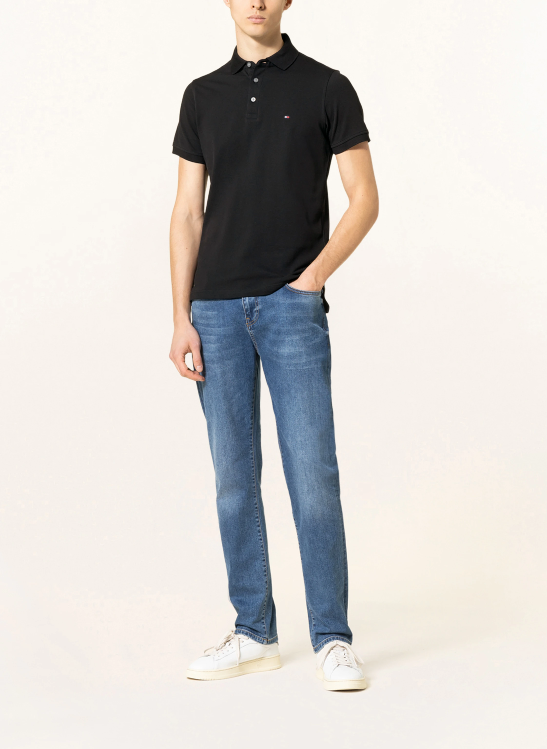 TOMMY HILFIGER Piqué-Poloshirt Slim Fit