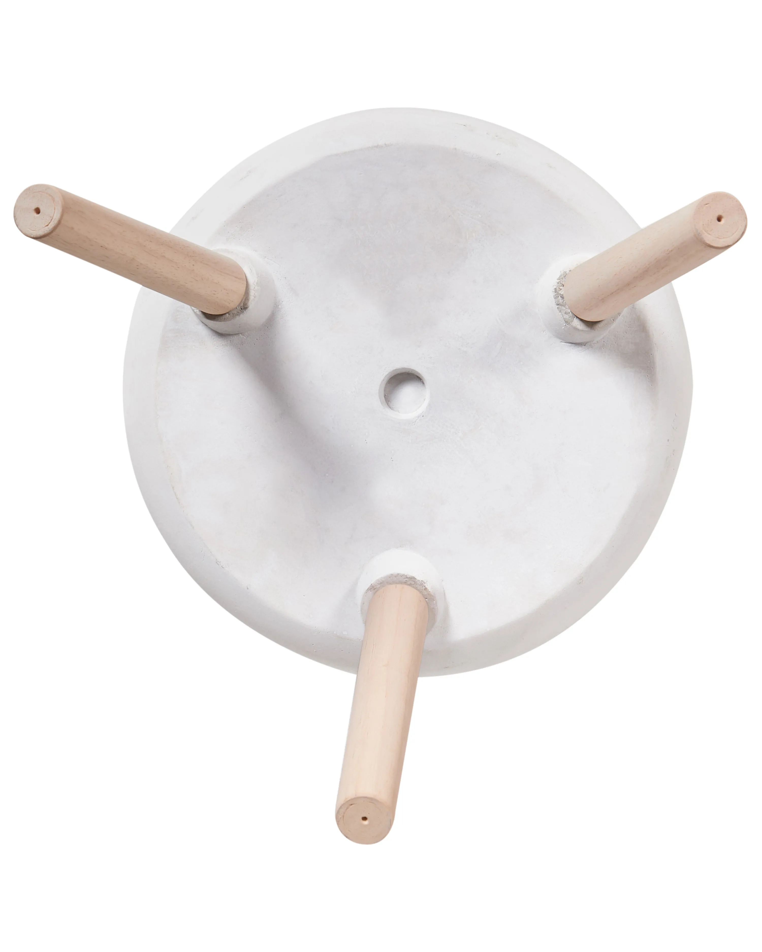 Verhoogde bloempot MACLURA 35 cm Lichtbeige