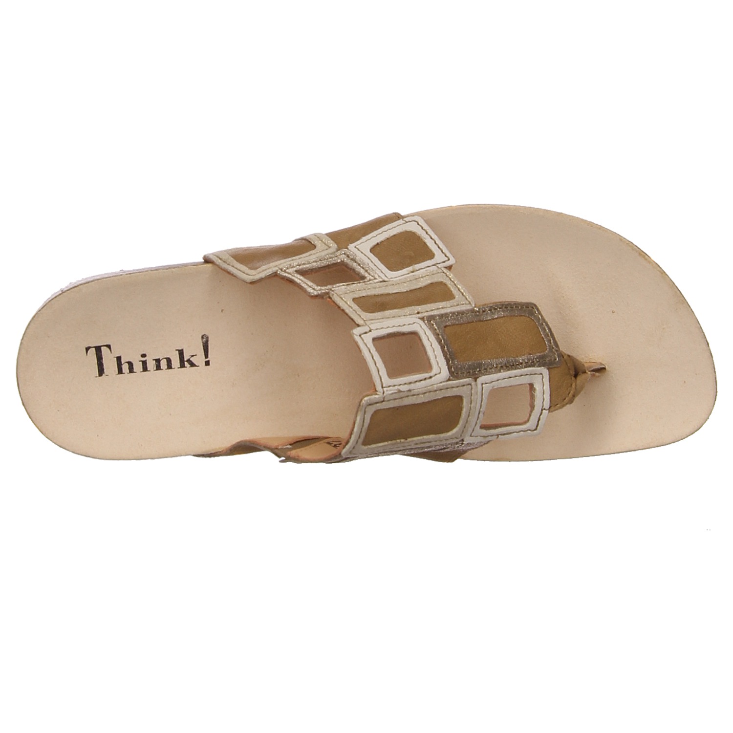 Think Pantoletten nude beige