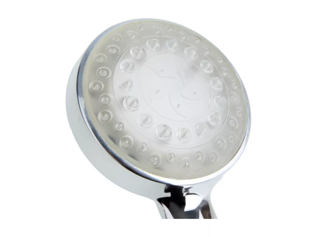 Pommeau de douche RAINBOW Avec des lumières LEDs Argenté