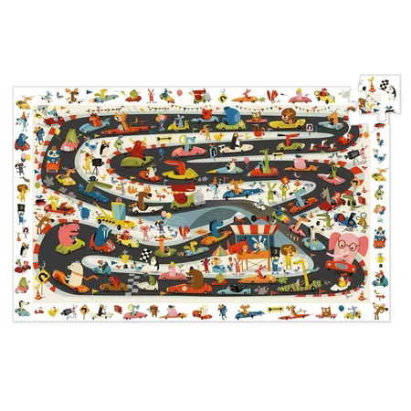 Djeco Wimmelpuzzle: Auto Ralley, 54 Teile