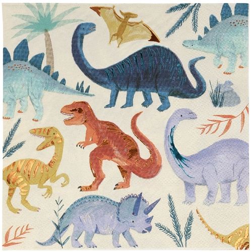 Meri meri servetten dino's - large - 16st