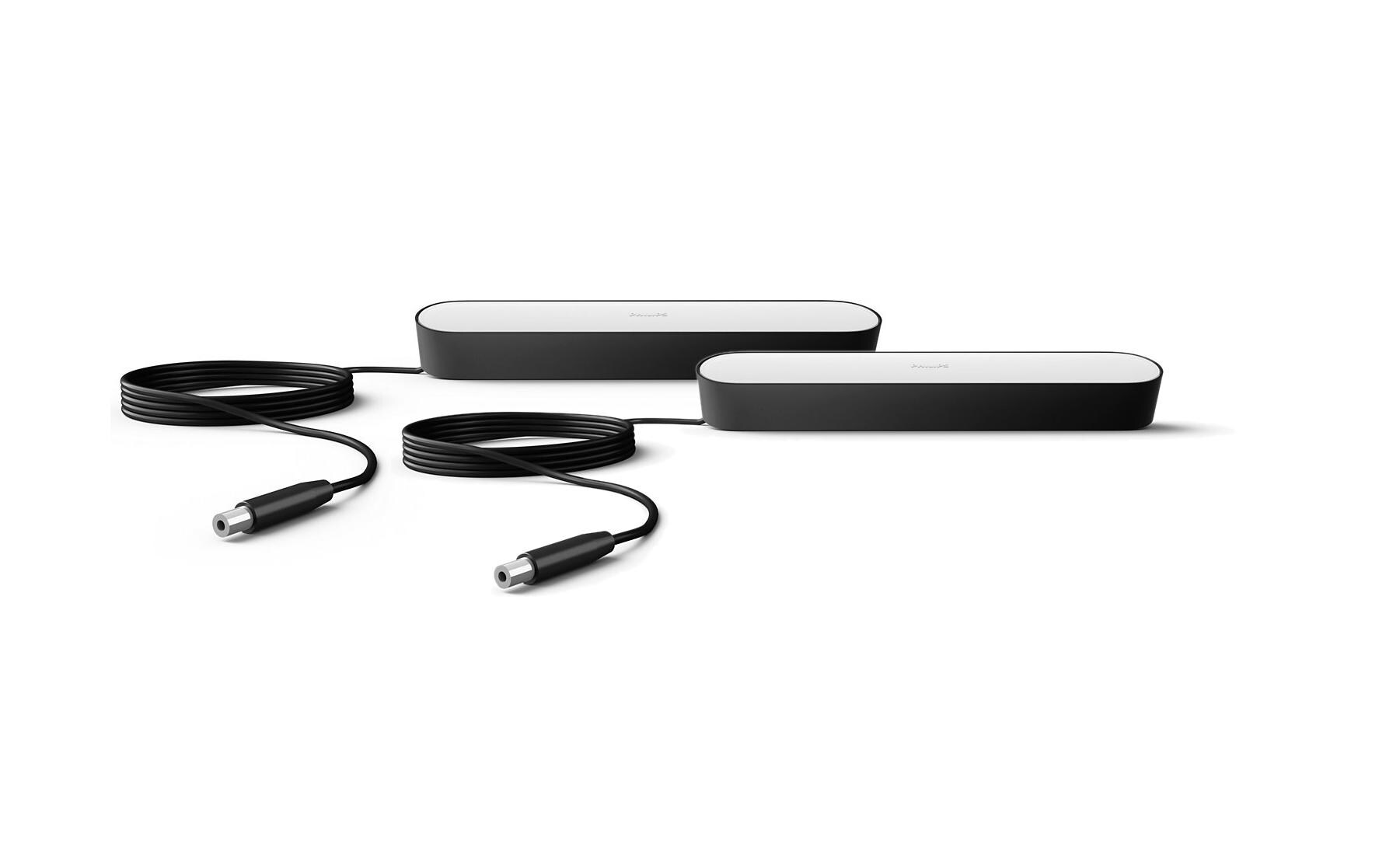 White & Color Ambiance Play 2er-Pack Lightbar Basis SchwarzHue Light Bar, Schwarz (2 Stück)