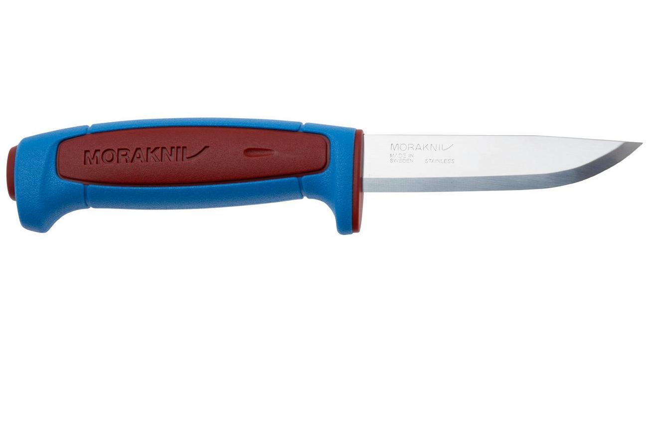Morakniv Basic 546 Color of the Year 2025, 14502 Stainless Dala Red Siljan Blue, vaststaand mes