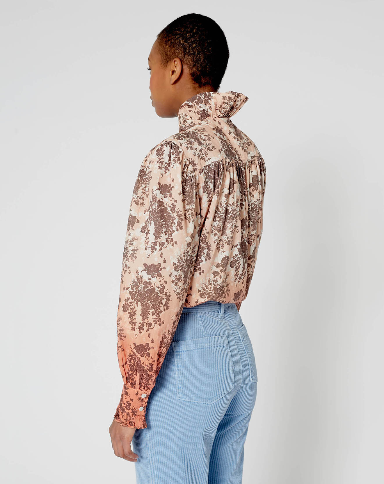 Manoush Chemise Bouquet d'Automne terre de sienne
