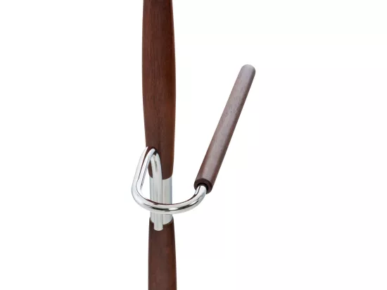 Portant à vêtement - Métal - 45 x 29 x 110cm - Wengé - Cardiff
